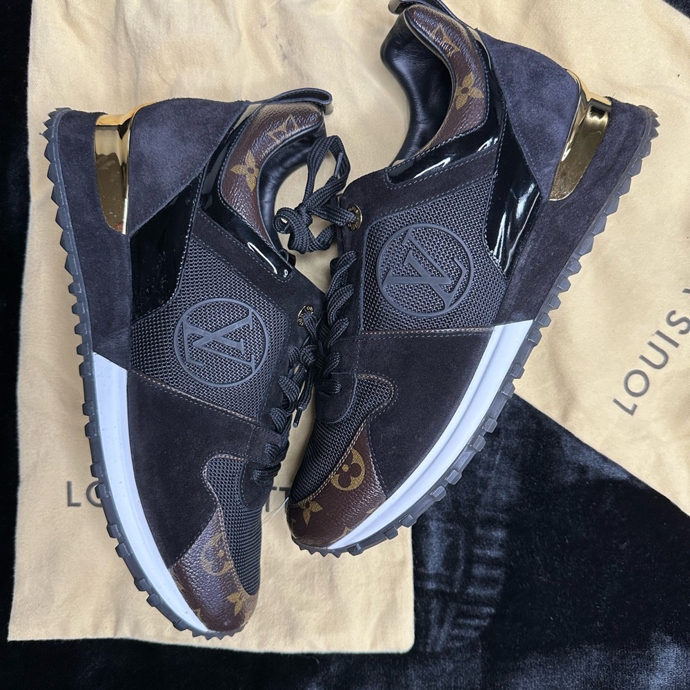 Louis Vuitton Black and Gold Women's Sneakers - Picture 4 of 4